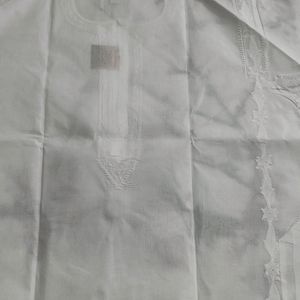 Authentic Lucknowi Gents Kurta In White Colour