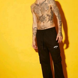 Bonkers Corner Black Utility Straight Fit Pant