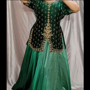 Embroidery Ombre Lehenga Choli