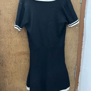 KOREAN core Black Dress