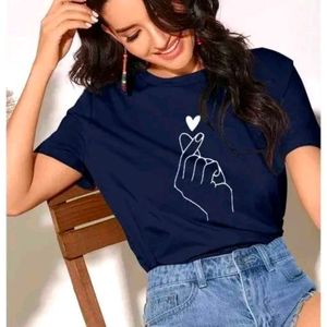 BTS Army Navy Blue Top For Women