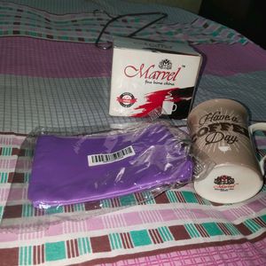 Gift Set New -- Coffe Mug -++ Lavender Pouch