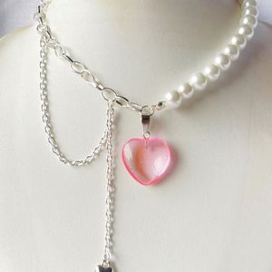 Pink Layered Heart Necklace