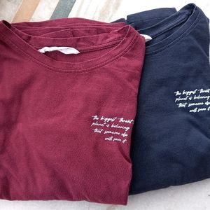 Set Of 2 Full Sleeves Tshirts