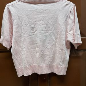 Pink Ribbed Tshirt