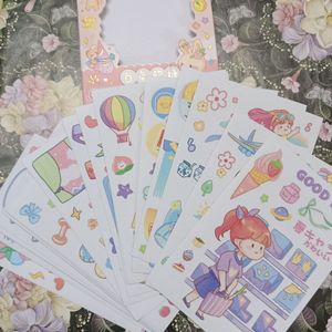 😍KAWAII 20 STICKER SHEETS 😍❤️ (ORANGE 🧡)