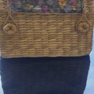 Kouna Handmade Bag With Two Buttoms , Flower Print