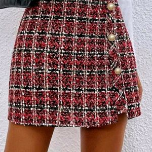 Women Pencil Black And Red Skirt