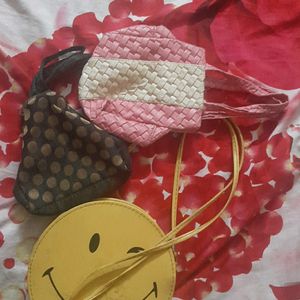 Combo Hand And Long Sling Smily Bag