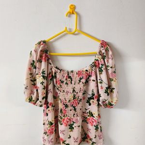 Pink Floral Top