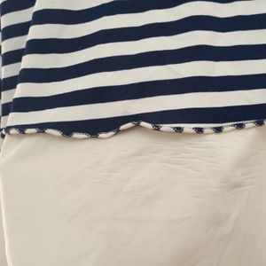 (⁠◍⁠•⁠ᴗ⁠•⁠◍⁠) Blue & White Striped Stylish Top