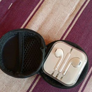 New Unused Earphones With Cover box