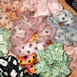 Handmade scrunchies