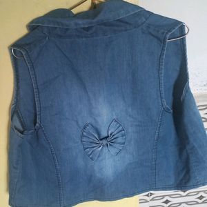 Light Blue Denim Shrug