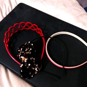 Three Hairbands For Girls