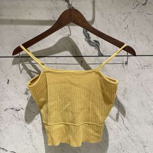 Pastel Yellow Crop Top