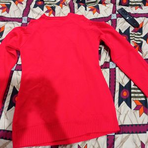 Designer Shoulder Cut Woolen Top