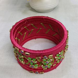 Silk thread Bangle Set