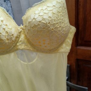 Yellow Lace Lingerie