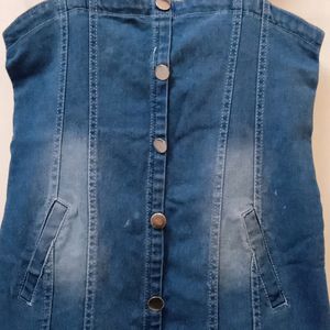 Girls Denim Frock...