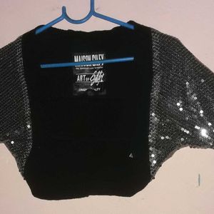 Party Wear Glittery Crop Koti