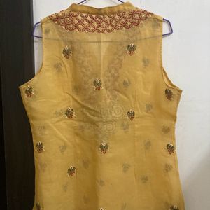 Cotton Chiken Work Kurti