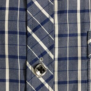 Formal Blue And White Check Shirt For Boy