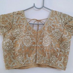 Brand New Golden Nude Pearl Blouse