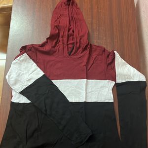 Fancy Tshirt With Hoodie 2 Piece