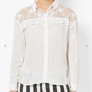 ONLYShirt with Lace Panel