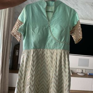 Pista Green  Anarkali Kurta Fixed Price