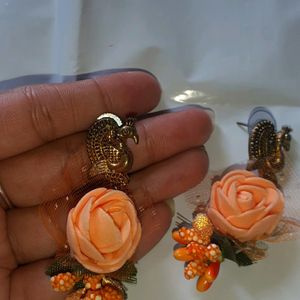 Golden Peacock Designed Earrings