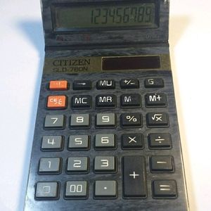 Citizen Solar Power Calculator Japan 12 Digit