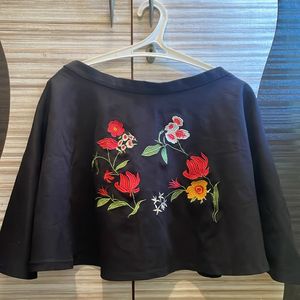 Mini Skirt With Embroidery- 30