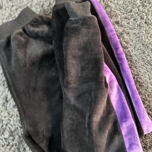 velvet joggers