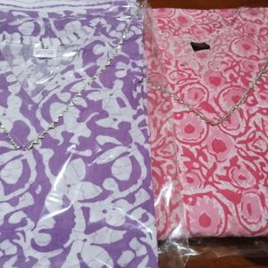 2 Pc Cotton Kurti Pant 42 Size