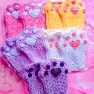 Crochet Kitty Hand Warmers