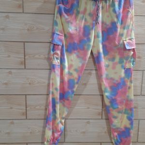 Multy Coloured Girls Joggers For 10 12 Years