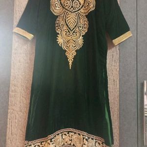 Designer Party Wear Velvet Kurta