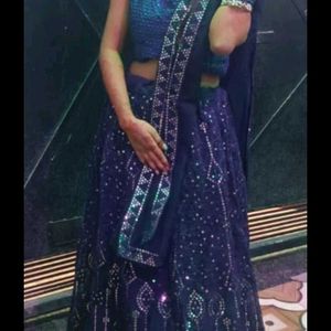 💙 Blue Lehenga Bollywood Style