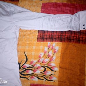 Shirt For Man, White Pink in Colour.