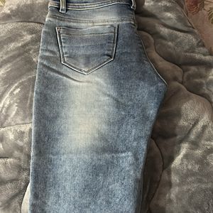 Blue Bootcut Jeans