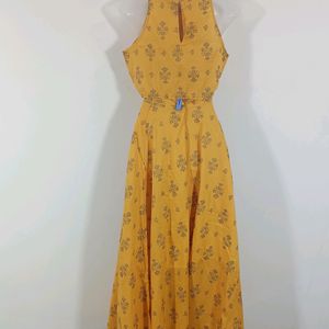 Mustard Yellow Printed Co-ord Set (Women)