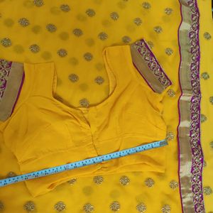 Yellow Coloured Saree