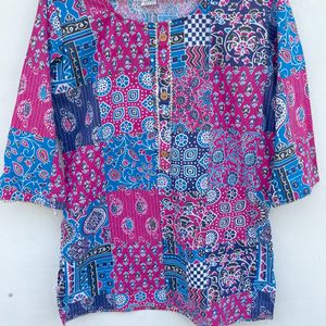 Printed Short Kurti