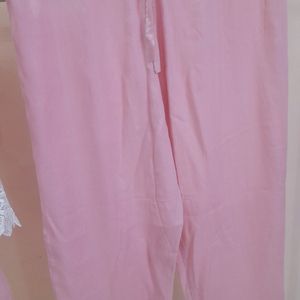 Peach Pinkish Cord Set/night Suit