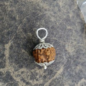 Original Rudraksha Locket With Silver