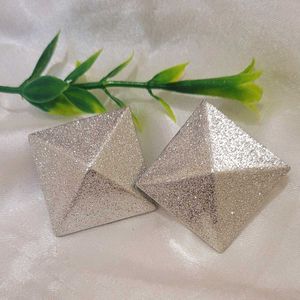 Silver Shimmer Studs