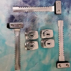 Sliding Glass Door Lock, Stainless Steel