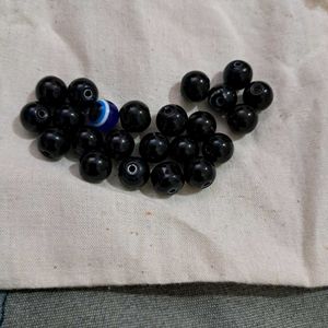 Black Beads With Evil Eye:23 Bead